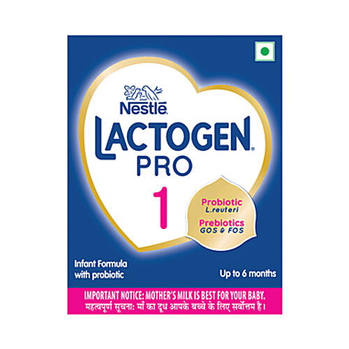 Nestle Lactogen Pro 1, Infant Formula Up To 6 Months With Probiotic And Prebiotics Refill, 400 gm Powder