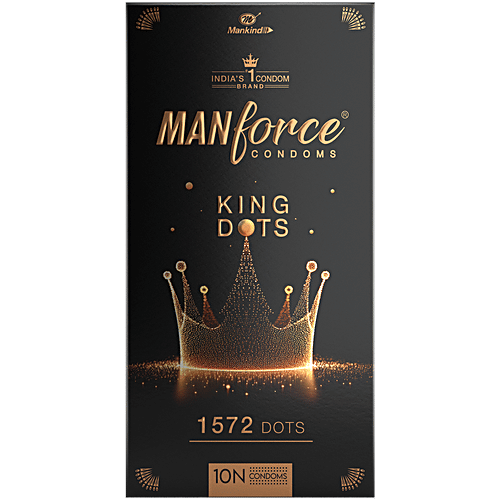 Manforce King Dots Condom, 10 pcs