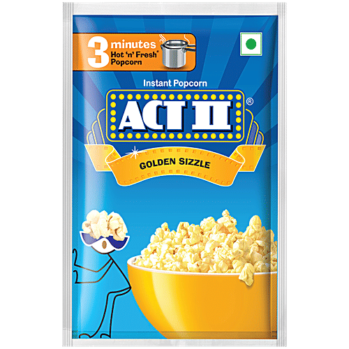 ACT II Golden Sizzle Instant Popcorn, 30 g Pouch