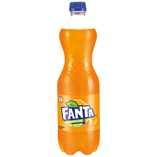 Fanta Added Orange Flavour Soft Drink, 750 ml