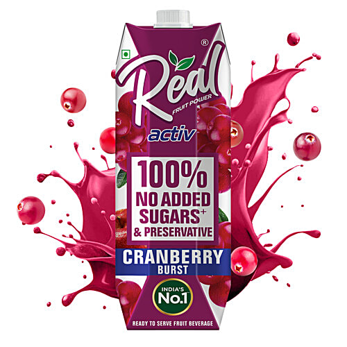 Real Activ Cranberry Burst Fruit Juice, 1 L