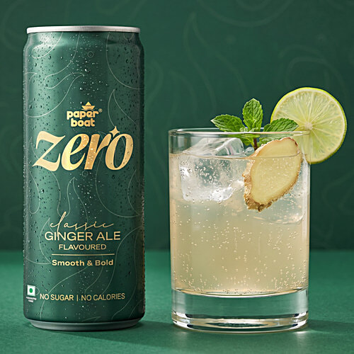 Paper Boat Zero Ginger Ale Flavoured Carbonated Water, 300 ml