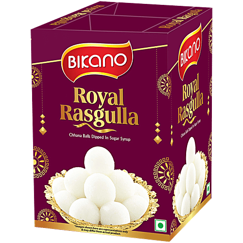 Bikano Royal Rasgulla - Ready To Eat, 1 kg