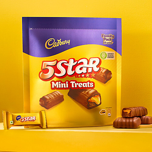 Cadbury 5 Star Mini Treats Chocolate Bars, 166.6 g (17 x 9.8 g)