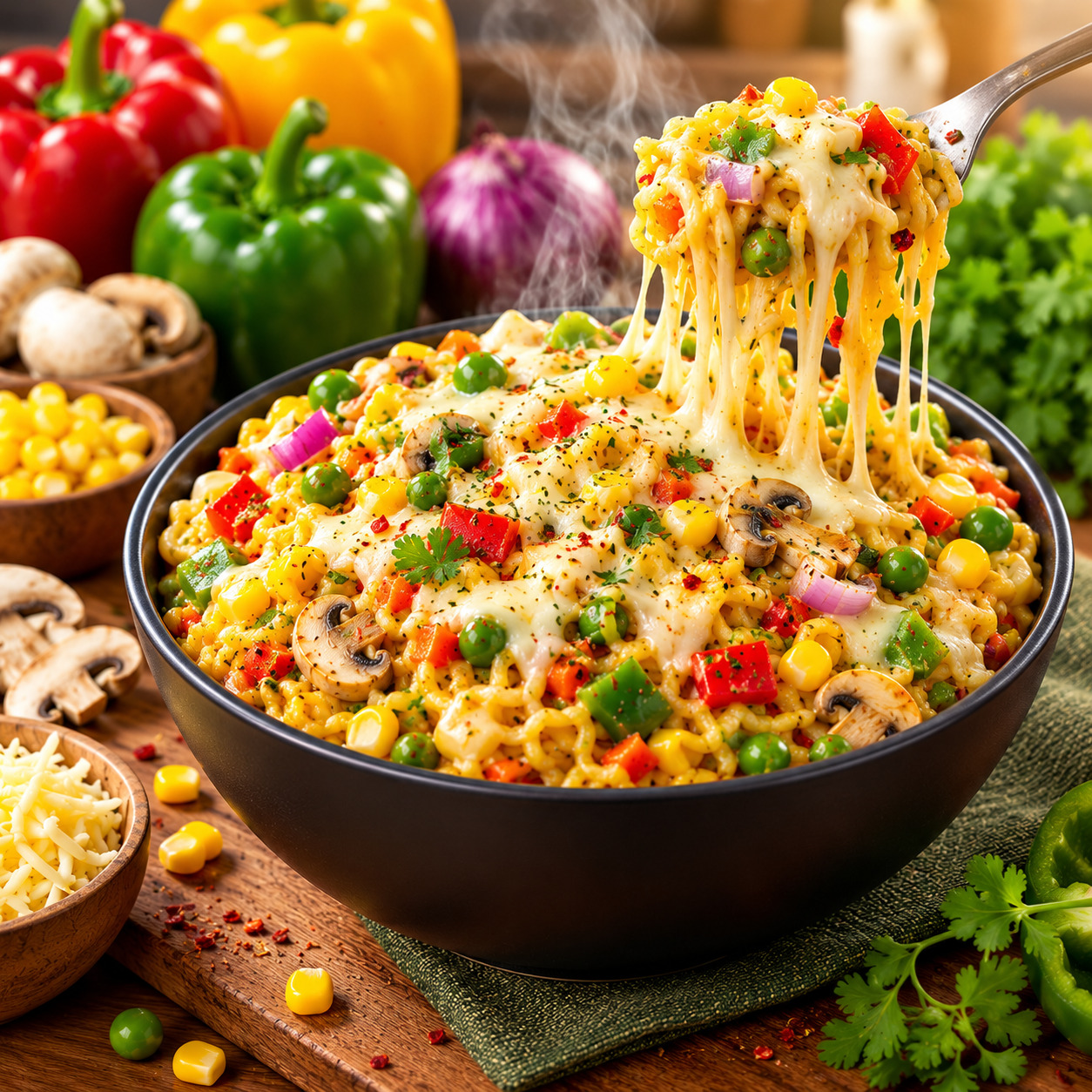 Cheese Veg Maggie Masala